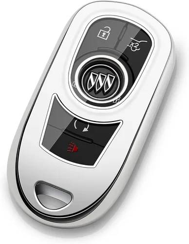 Vista 6 de Funda para Llavero de Buick, Estuche Protector de Llave de Coche, Soporte para Cadena de Llaves, Accesorios Negros
