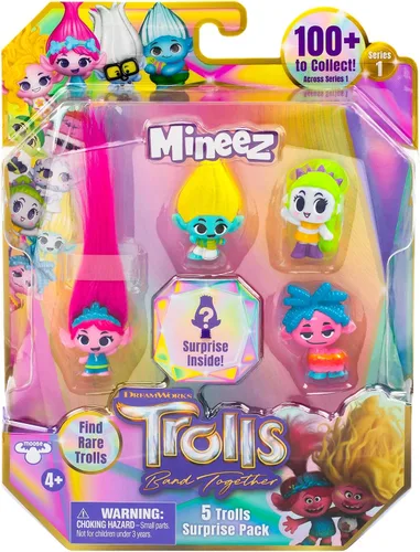 Vista 2 de Dreamworks Trolls Band Together Mineez 5 Trolls Pack sorpresa - Los estilos pueden variar