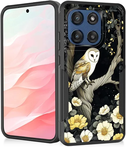 Vista 37 de Funda para Moto G Play 4G 2024, resistente de doble capa híbrida de policarbonato duro, goma suave, a prueba de golpes, funda protectora resistente