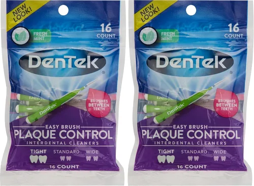 Vista 3 de Dentek Easy Brush Limpiadores interdentales para espacios extra estrechos, 16