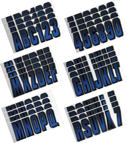 Vista 3 de Kit de registro número de fábrica, color azul y negro de Hardline Products, Azul/Negro