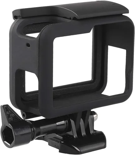 Vista 2 de Carcasa transparente para GoPro Hero 5/6/7, carcasa protectora de esqueleto, con hebilla de liberación rápida, tornillo de pulgar largo y tapa