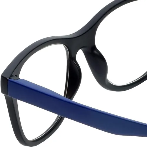 Vista 7 de Magz Chelsea Gafas de lectura +2.00 Negro/Azul Hombres/Mujeres Single Power Readers Cuello Colgante Magnético Snap It Conectar Trasero