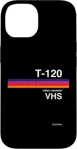 Vista 4 de Funda para disfraz de nostalgia retro para iPhone 16 con gráficos de cinta VHS de los años 80 y 90