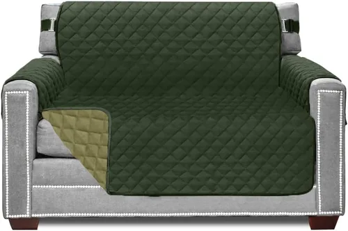 Vista 34 de Sofa Shield - Funda para sofá Loveseat con correa patentada, protector de cojín, funda reversible diseñada en EE. UU. resistente a manchas