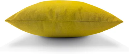 Vista 5 de Fundas de almohada de pintura artística, líneas abstractas amarillas y grises, fundas de almohada suaves, funda de cojín para sala de estar, cama