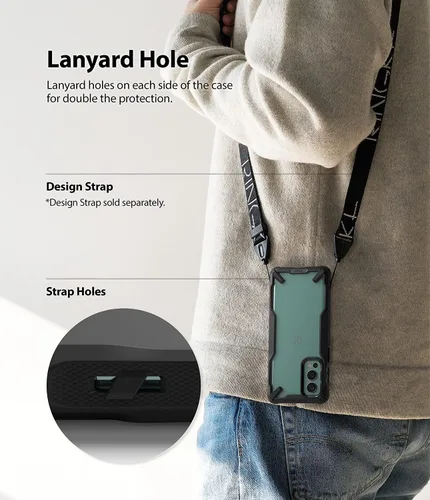 Vista 7 de Ringke Fusion-X - Funda compatible con OnePlus Nord 2 5G, parte trasera de policarbonato duro transparente, a prueba de golpes, resistente, marco