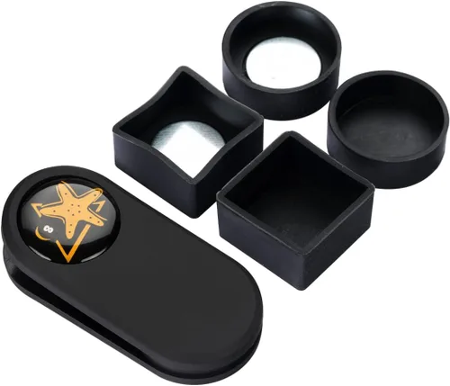Vista 10 de CRICAL Pool Cue Chalk Holder Magnetic Pool Chalk Holder Portable Billiard Holder Round