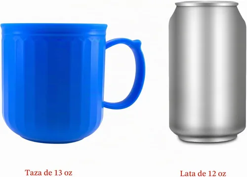 Vista 8 de AOYITE Juego de 4 tazas de café de plástico de 13 onzas con asa, tazas