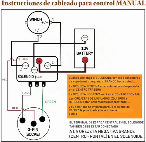 Vista 5 de Relé de contactor solenoide de cabrestante de 12V 500A para cabrestantes ATV UTV de 8000lbs-17000lbs