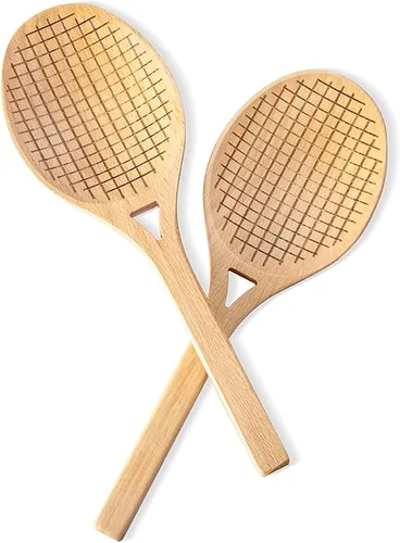 Vista 7 de Fox Run Your Serve Pickleball Paddle Charcutería, 14.5 x 7.5 pulgadas, tablas para servir queso de bambú Fun Postgame Charcuterie Board Large