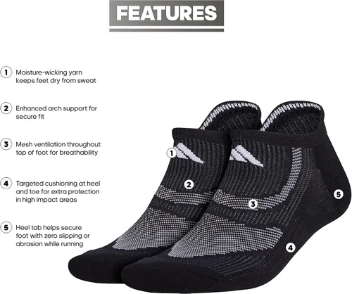 Vista 2 de adidas Women's Superlite Performance Tabbed No Show Socks (2-pair)