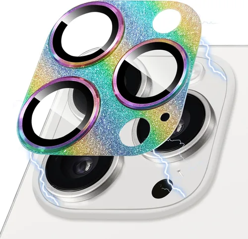 Vista 58 de Protector de Lente de Cámara para iPhone 14 / iPhone 14 Plus Película de Cubierta de Cámara de Metal, Vidrio Templado 9H, Antiarañazos, Compatible