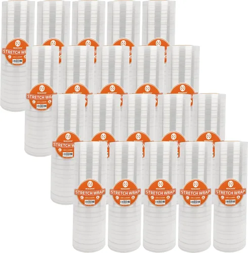 Vista 10 de NEXCOVER Envoltura Elástica de 18 Pulgadas - 1200 Pies Calibre 60, 1 Rollo de Película Elástica Autoadhesiva de Plástico Transparente