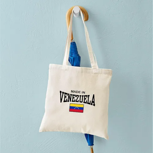 Vista 4 de CafePress Made In Venezuela Tote Bag Reutilizable Natural Beige Lona Bolsa de Compras