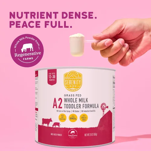 Vista 5 de Serenity Kids Fórmula A2 para niños pequeños, leche entera en polvo