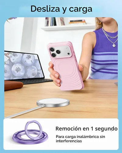 Vista 7 de SYNCWIRE Soporte magnético para anillo de teléfono MagSafe - Soporte de agarre para teléfono con rotación de 360° para el dedo compatible con iPhone