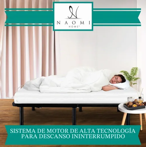 Vista 7 de Naomi Home Base de cama ajustable individual XL, metal, negro, 7 posiciones
