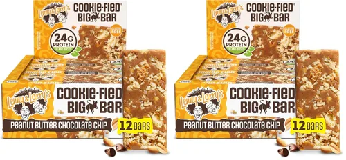 Vista 8 de Lenny & Larry's Cookie-fied BIG BAR – Galletas de proteína veganas de masa de galletas con chispas de chocolate 12x90g – Snacks saludables, 24g