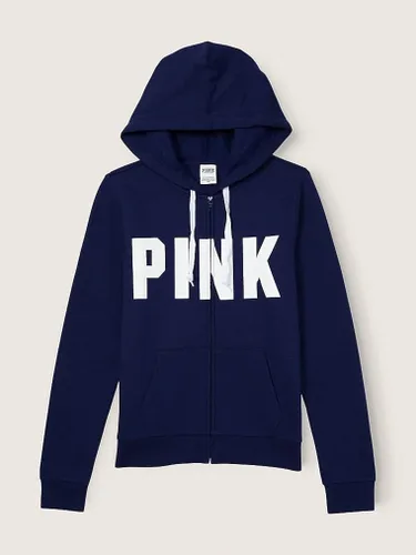 Vista 5 de Victoria's Secret Sudadera con capucha de forro polar rosa con cremallera perfecta