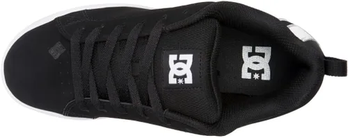 Vista 4 de DC Womens Dc Women's Court Graffik Casual Skate Shoe Plantilla blanca y negra