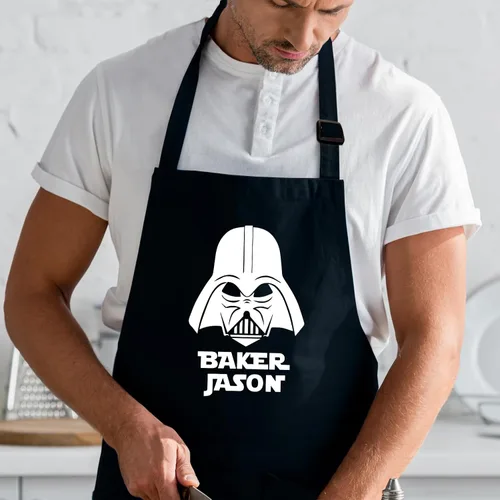 Vista 8 de Delantal personalizado para hombres, regalos de Star Wars, delantal de chef, regalo de parrilla para él, aniversario, Navidad, regalo del día