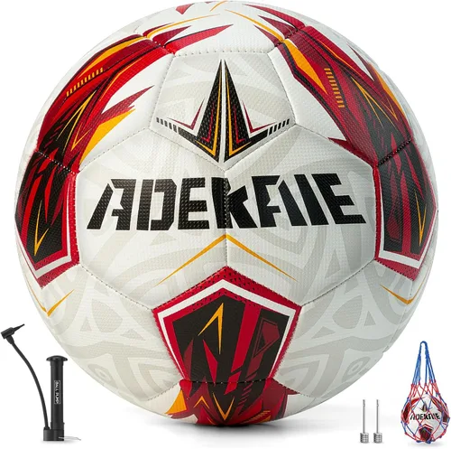 Vista 7 de Soccer Ball Size 5 for All Age Recreational or Professional Outdoor Practice, PU Official Size&Weight, Size 5 Soccer Ball for Boys Youth Adults