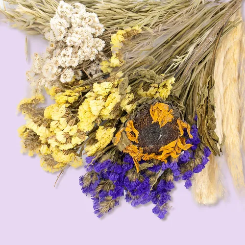 Vista 3 de Decoración Natural de Hábitat con Espiga de Grano y Flores y Hierbas para Lecho, Añadiendo Diversión - Accesorios para Hámsteres, Jerbos y Lemmings