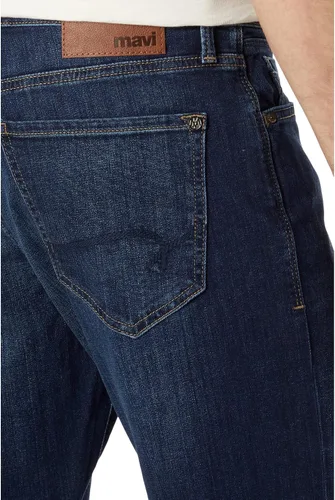 Vista 5 de Mavi Jeans de pierna recta relajados de tiro medio para hombre, cepillado profundo Williamsburg, 38 x 32, Williamsburg cepillado profundo