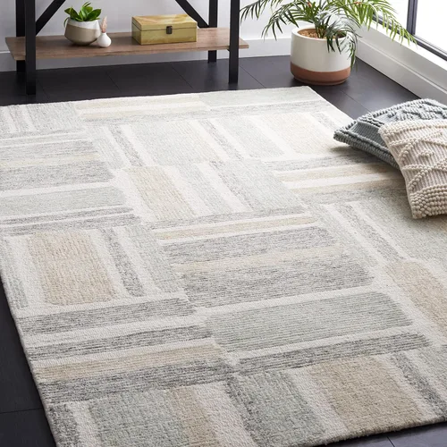 Vista 9 de SAFAVIEH Natural Fiber Collection NF512A - Alfombra de pasillo, 2 pies 3 pulgadas x 8 pies, marfil y natural, hecha a mano, rústico, bohemio, yute