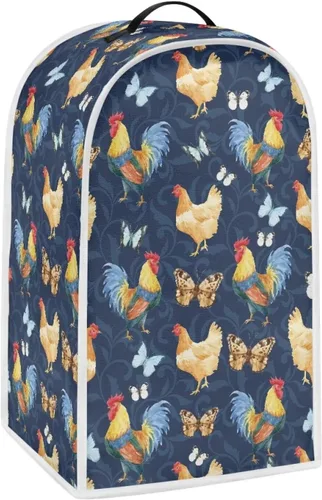 Vista 7 de Upetstory Funda antipolvo para licuadora de vaca, estilo bohemio, azteca, para cafetera, electrodomésticos, resistente a las manchas, lavable