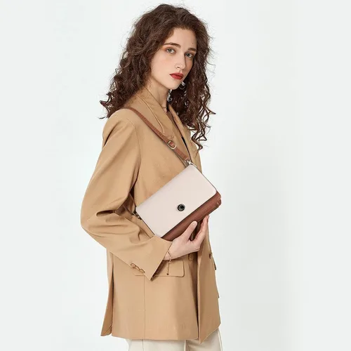 Vista 2 de CLUCI Carteras pequeñas para mujer, bolsos cruzados de moda, con solapa para teléfono celular
