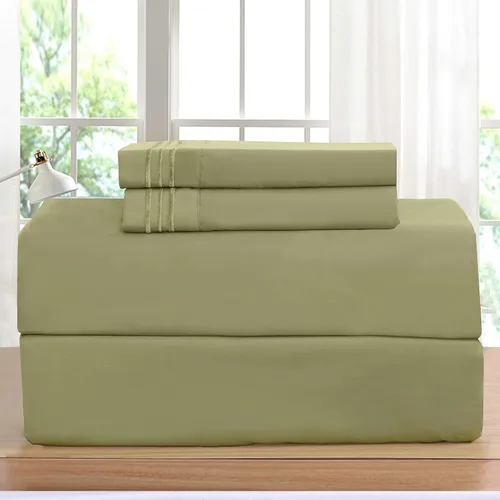 Vista 11 de Elegant Comfort Juego de sábanas de lujo en Amazon 1500 Premier resistente a las arrugas, la decoloración y las manchas, juego de sábanas de 4