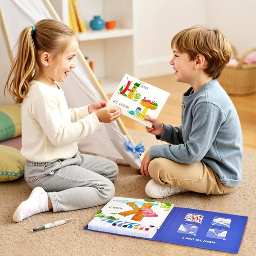 Vista 9 de JoyCat Libros de pintura con agua para colorear para niños pequeños, juegos de pintura de acuarela para niños de 3 a 5 años, 4 a 8 años, actividades