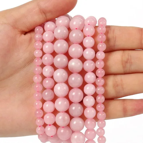 Vista 32 de Cuentas redondas africanas de turquesa natural de 4 mm para hacer joyas, piedras preciosas naturales, hebra semipreciosa, 15 pulgadas