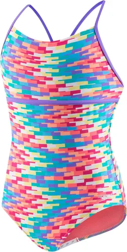 Vista 51 de Speedo Traje de baño de una pieza para niña con tiras finas Azul (Blue Print)