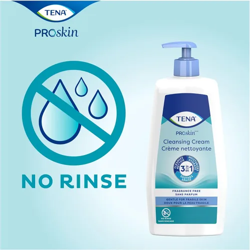Vista 3 de TENA ProSkin Crema Limpiadora Crema Sin Enjuague Tubo De Lavado Corporal Suave Aroma 8.5 oz 64425 1 Ct