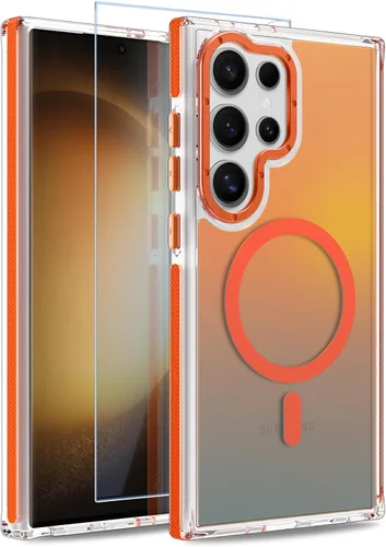 Vista 222 de Funda magnética para Google Pixel 10 Pro XL [compatible con Magsafe] [bonito diseño fluorescente de moda] a prueba de golpes, delgada, translúcida