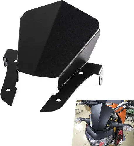 Vista 4 de YUANQIAN FZ-07 - Parabrisas delantero de motocicleta compatible con FZ-07 FZ07 FZ 07 2013 2014 2015 2016 2017