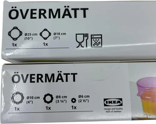 Vista 5 de OVERMATT - Funda reutilizable para almacenamiento de alimentos, juego de 5 tamaños, tapas de sellado multicolor de silicona elástica