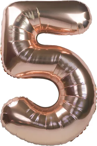 Vista 5 de Globos gigantes de 32 pulgadas para fiestas de cumpleaños (número dorado 0)