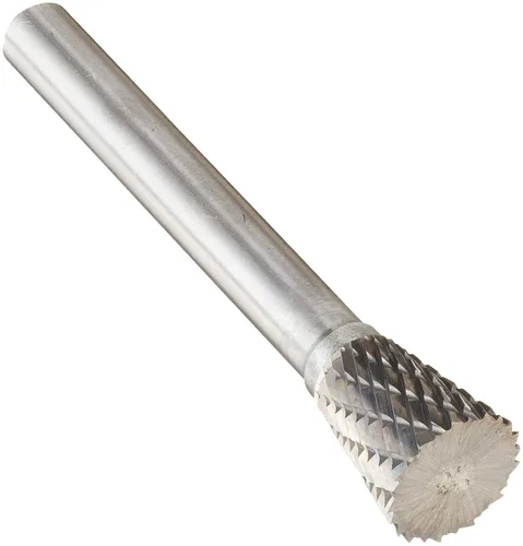 Vista 90 de Drill America SA-1 Rebaba de carburo/lima giratoria cilíndrica de doble corte para amoladora de troquel de 1/4" de diámetro x 5/8" de longitud