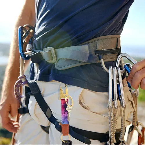 Vista 5 de Maicican Bonito llavero con clip para mujeres y hombres, mosquetón para llaves y cartera con anillos para llavero