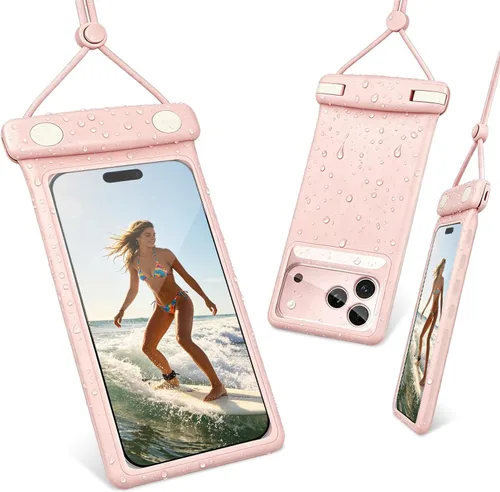 Vista 9 de wellhouse Funda impermeable 3D para teléfono con cordón, TPU de 100 pies, funda impermeable profunda para iPhone 17 16 15 14 13 12 Pro Max XS