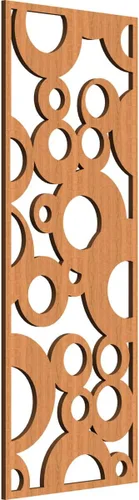 Vista 79 de 9 3/8"W x 24 3/8"H x 1/4"T Farwell Decorativos Paneles de Pared de Madera Calado, Hickory