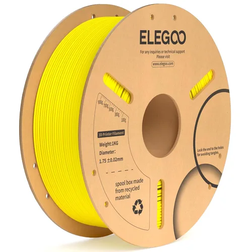 Vista 28 de ELEGOO Paquete de filamento PLA Plus negro 10KG, filamento para impresora 3D PLA+ resistente de 1.75mm precisión dimensional +/- 0.02mm, paquete