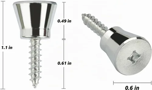 Vista 2 de WPW10661886 W10460893 Tornillo de montaje del manillar de la puerta del refrigerador Whirlpool (2)