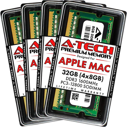 Vista 8 de A-Tech 4 GB de RAM para Apple MacBook Pro (mediados de 2012), iMac (finales de 2012, principios/finales de 2013, finales de 2014, mediados de 2015)