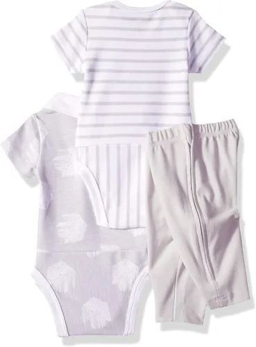 Vista 2 de Hanes Ultimate Baby - Conjunto de pantalones con cremallera y manga corta para bebé