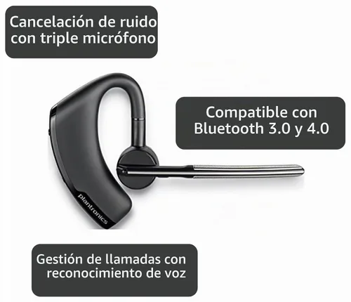 Vista 3 de Plantronics Voyager Legend - Auriculares inalámbricos con Bluetooth, compatible con iPhone, Android y otros smartphones líderes, color negro